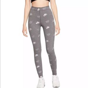 Nike legasee sportswear logo all over  legging